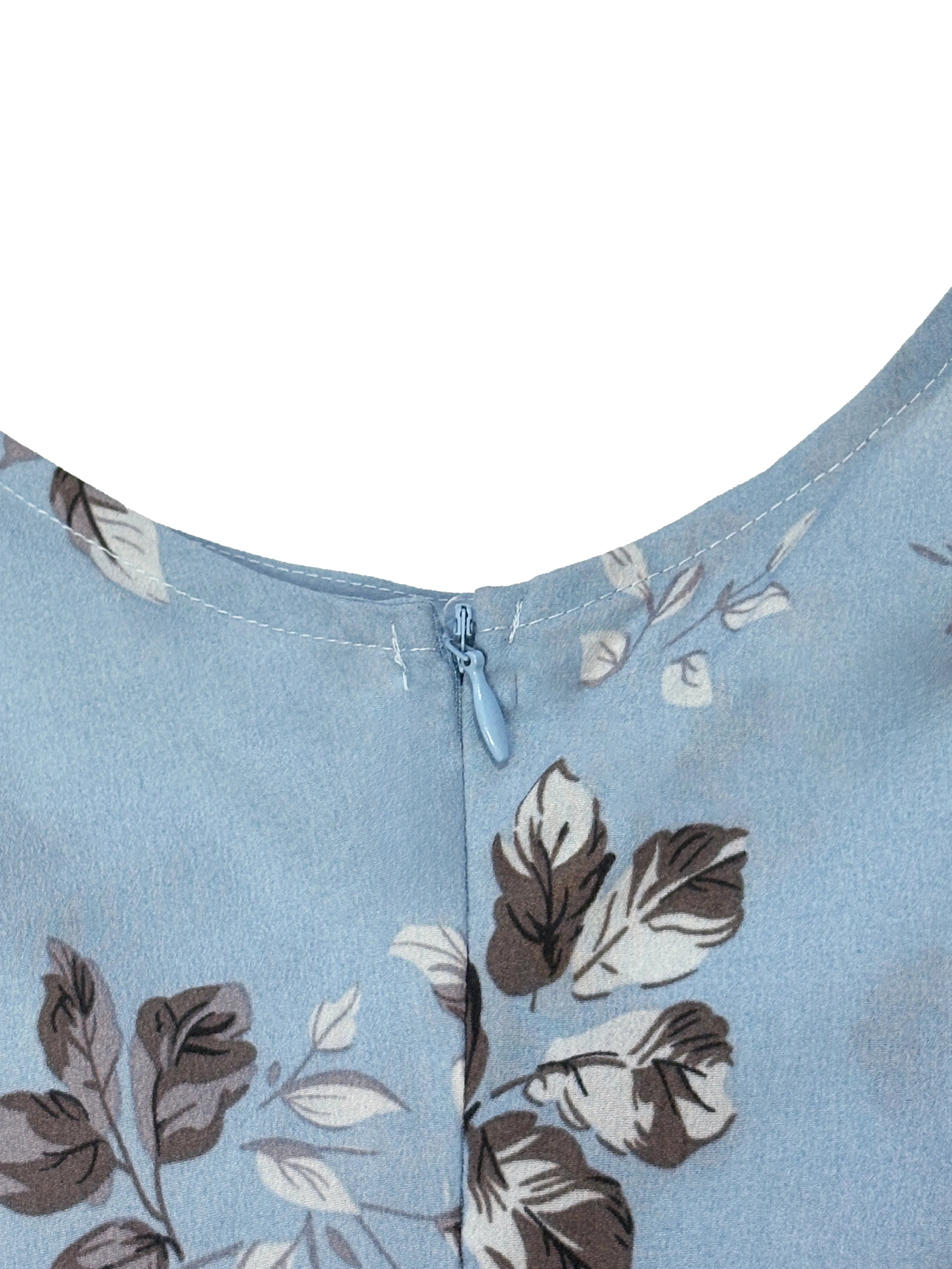 Floral Halter High-Slit Maxi Dress