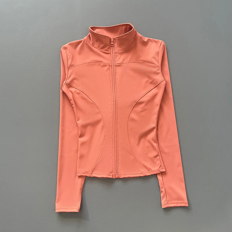 Cropped Waist-Cinching Workout Jacket - Glowbitz.store