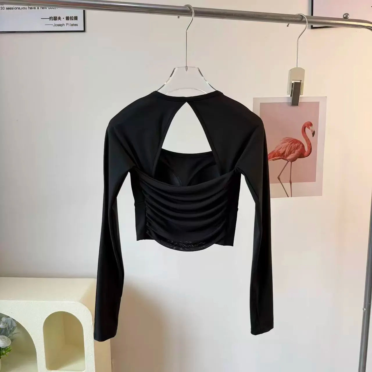 Long Sleeve Sports Top with Built-in Chest Pads - Glowbitz.store