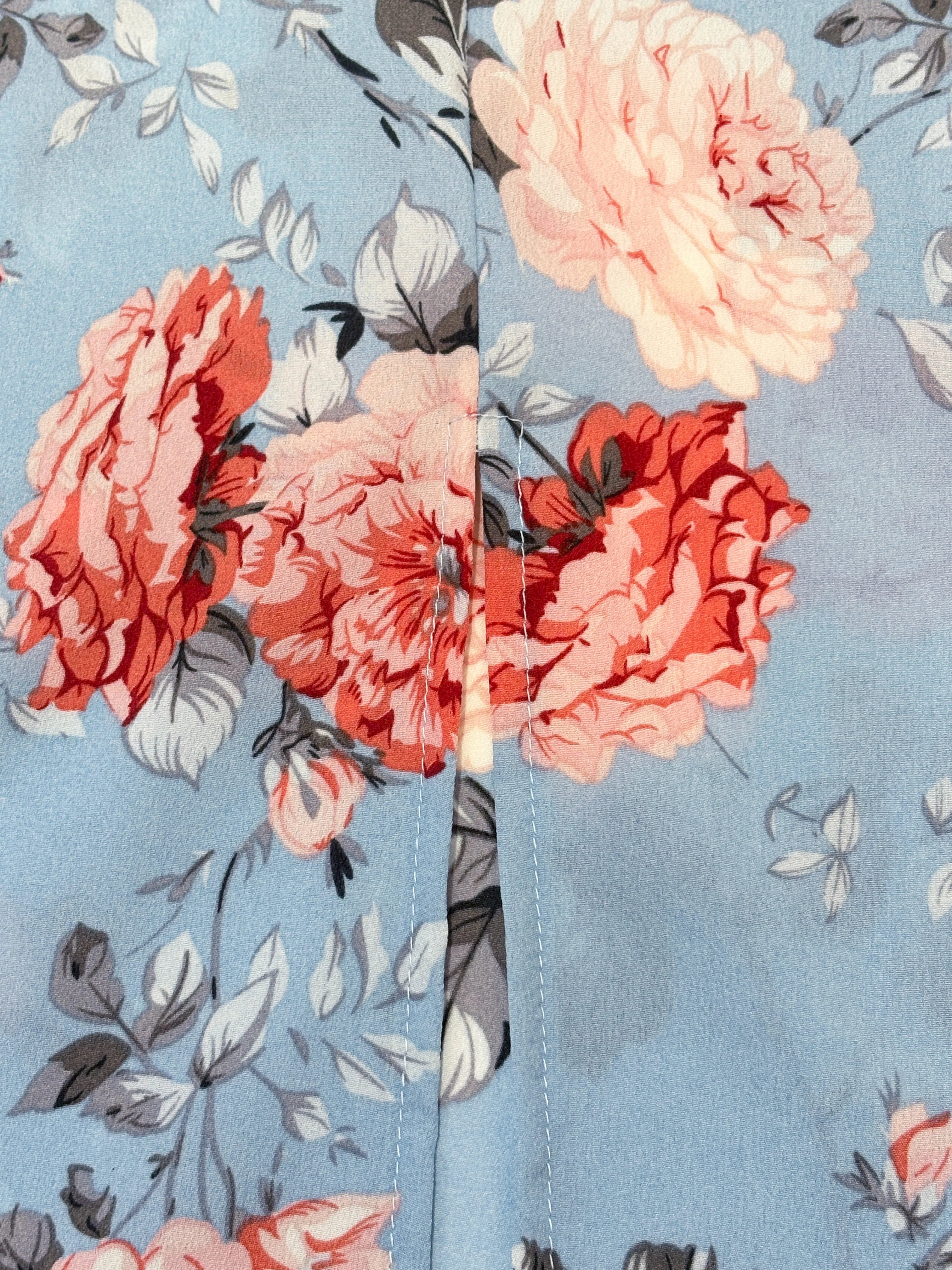 Floral Halter High-Slit Maxi Dress