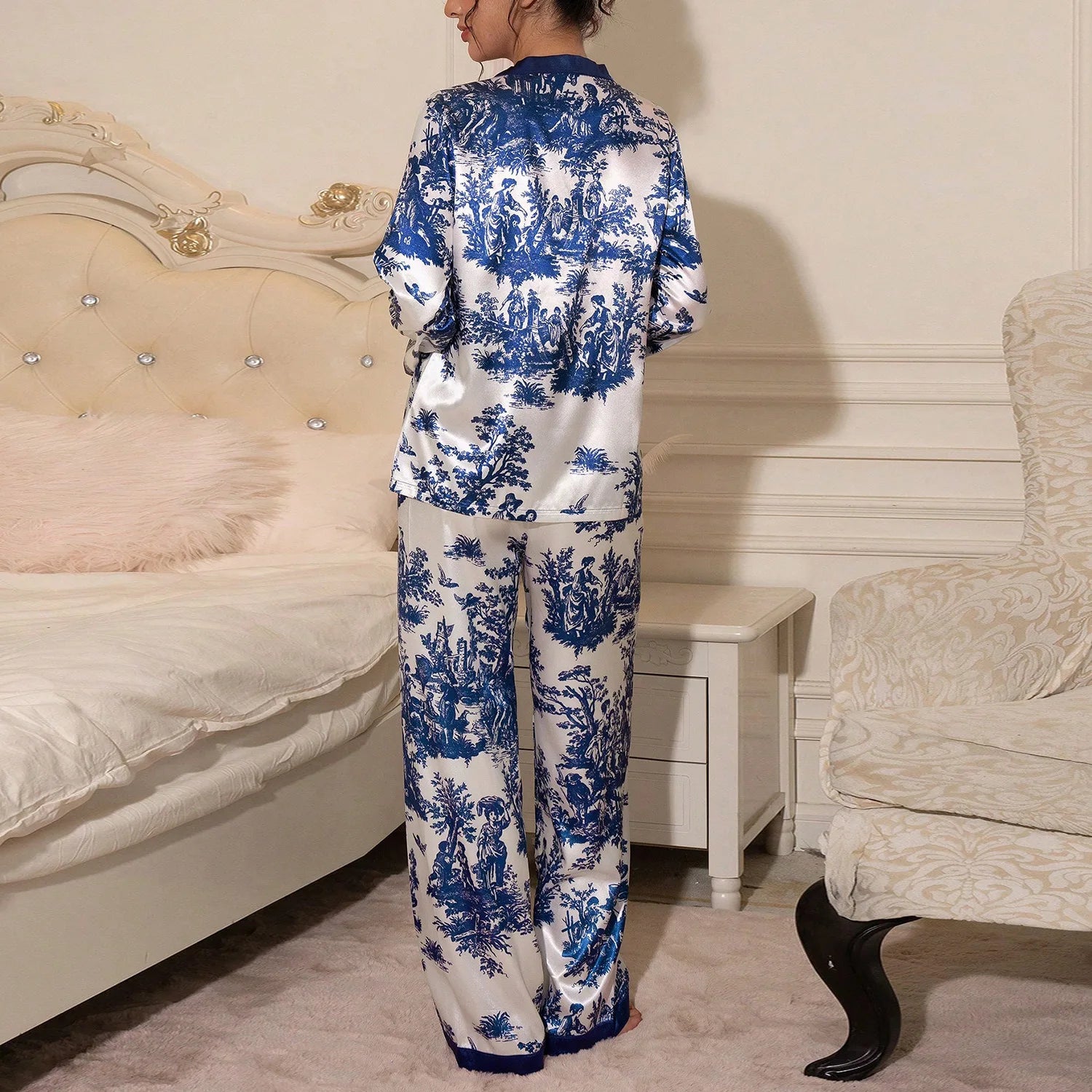 Floral Long Sleeve Pajama Set