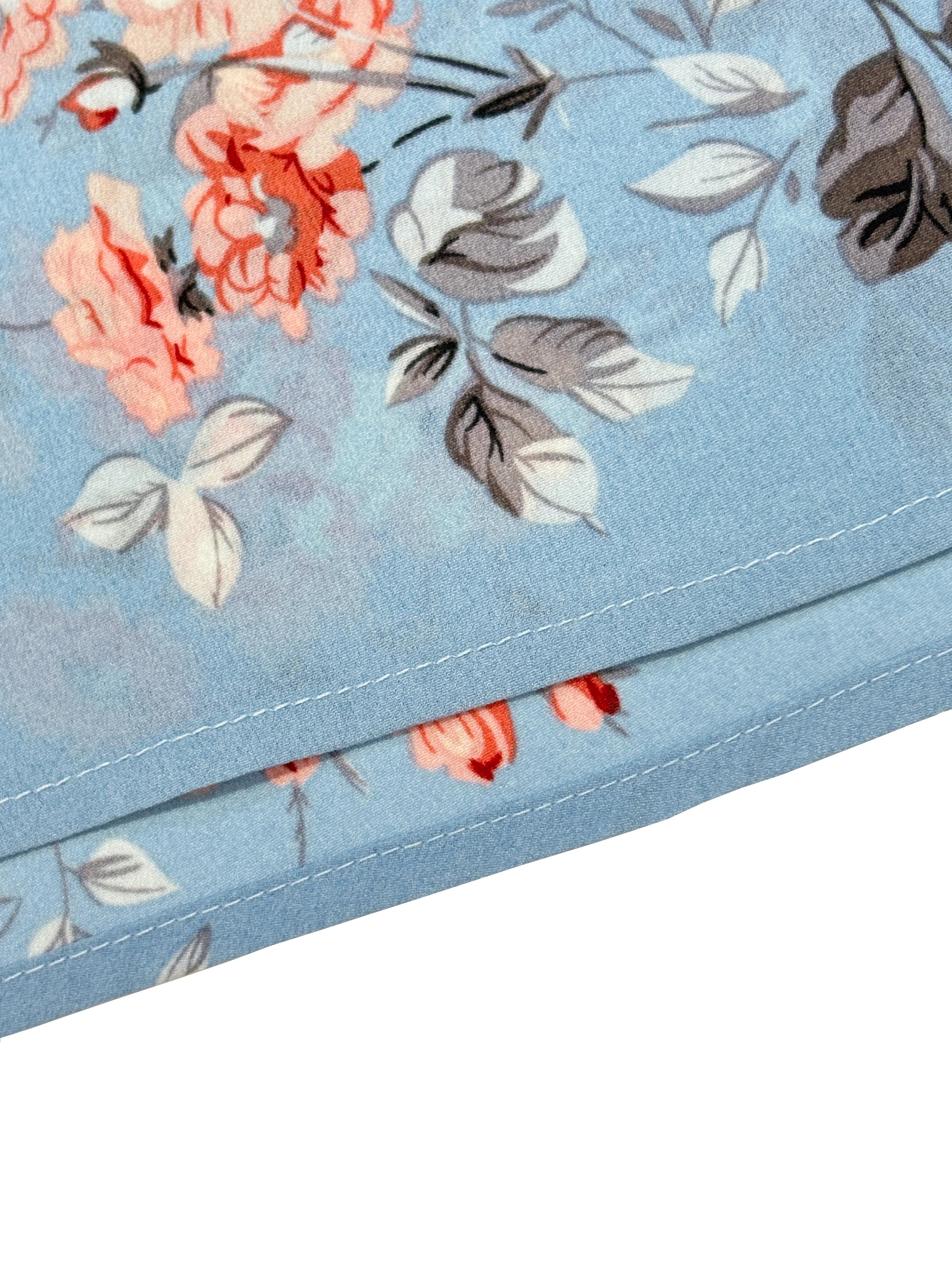 Floral Halter High-Slit Maxi Dress