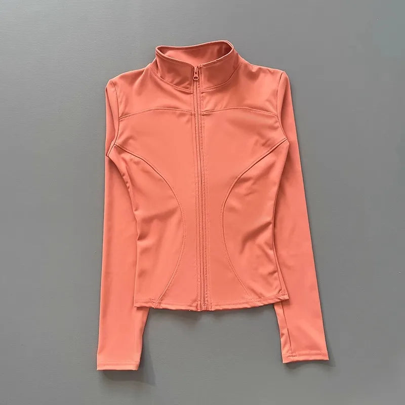 Cropped Waist-Cinching Workout Jacket - Glowbitz.store