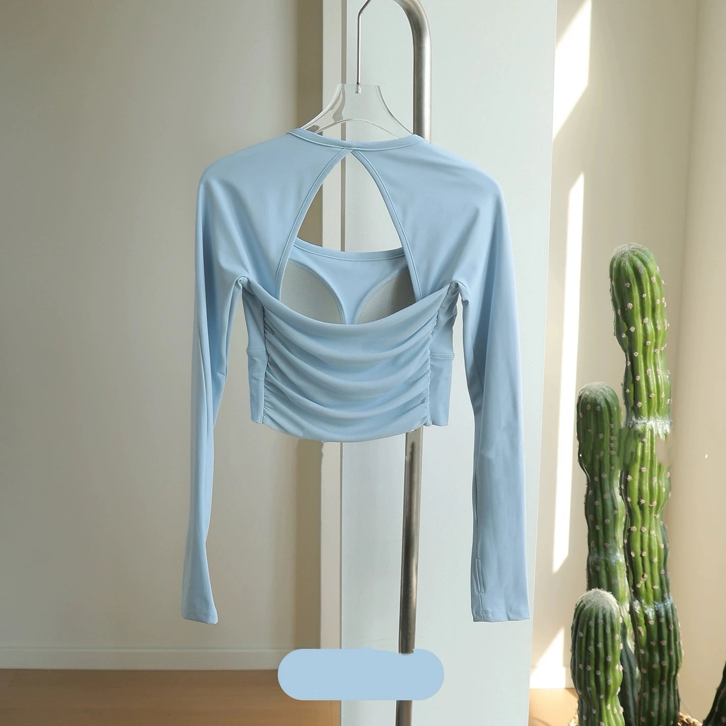 Long Sleeve Sports Top with Built-in Chest Pads - Glowbitz.store